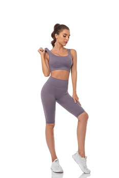 WAREBALL Seamless Women Yoga Set Sports Bra Sports Shorts Fitness Wear Outfit 2 Piece Gym Yoga Sets Workout Suits 32