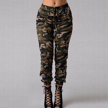 New Women Camo Cargo High Waist Hip Hop Trousers Pants Military Army Combat Camouflage Long Pants Hot Capris Plus Size S-2XL New 1