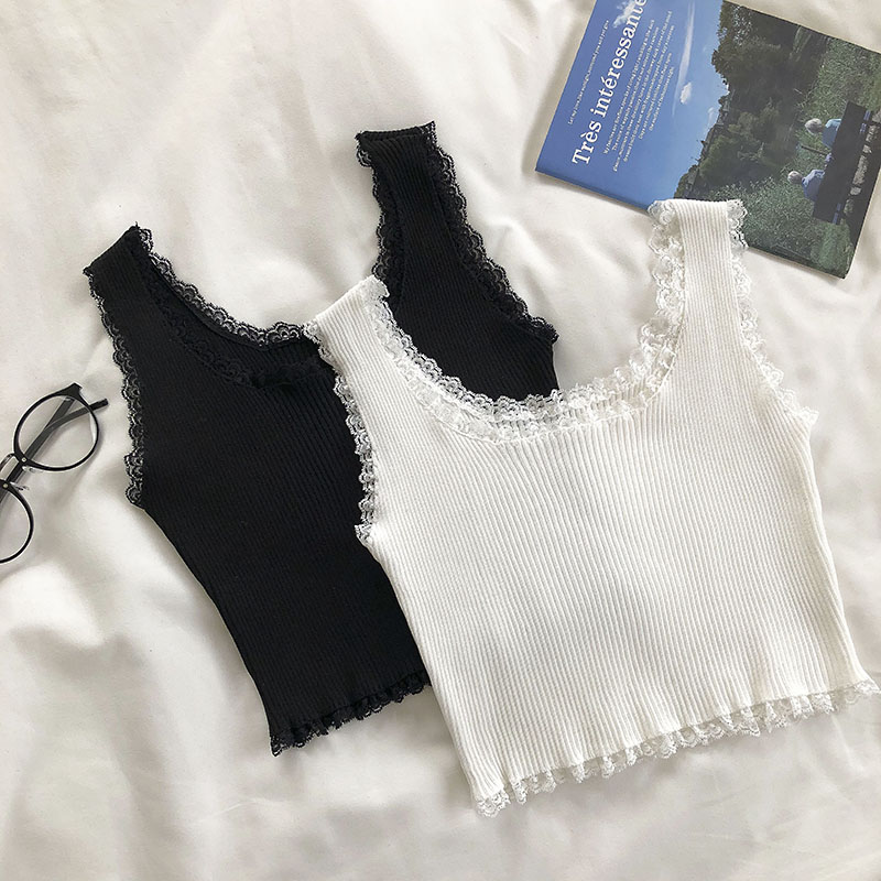 Heliar Summer 2021 Tank Tops Women Sexy Lace Up Crop Tank Top For Women Basic Solid Crop Tops Square Neck Plain Crop Tops Summer 1