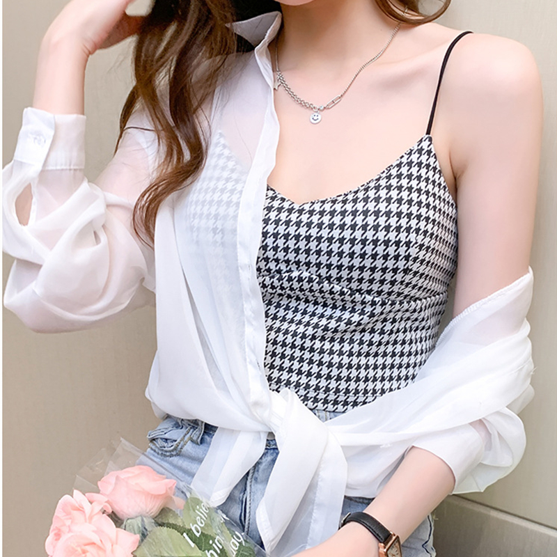 ATHVOTAR New Women Printing Letters Casual Slim Sleeveless Tank Sleeveless Tube Tops Ice Silk Wrapped Chest Summer Tank Crop Top 5