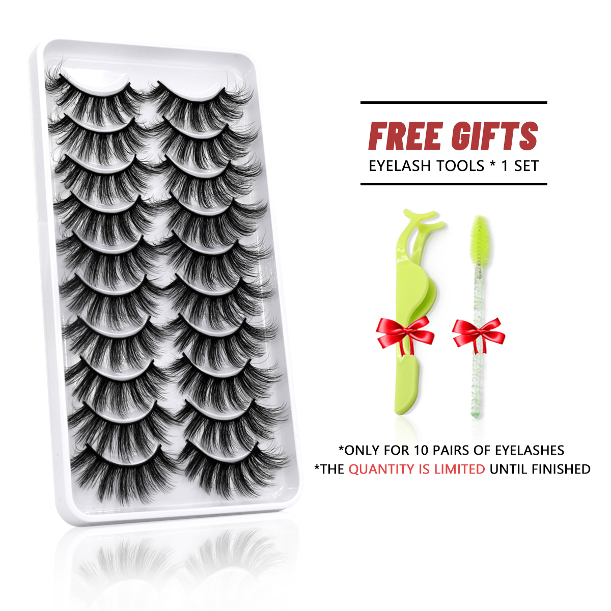 GROINNEYA 5/10 Pairs 3D Faux Mink Lashes Fluffy Soft Wispy Natural long False Eyelashes Curly lashes wholesale lashes 4