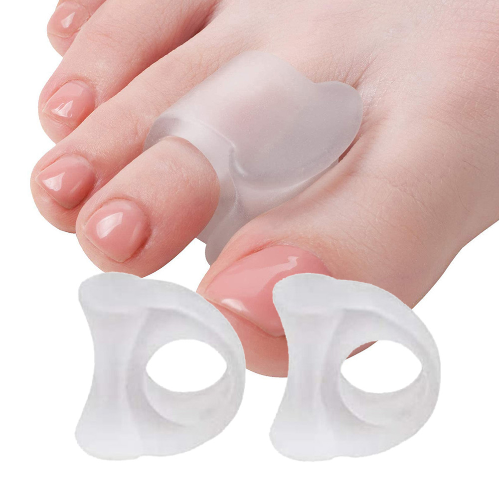 1 Pair Toe Silicone Bunion Guard Foot Care Orthopedic Toe Separators Finger Toe Separator Correction Pad Foot Care Tool 1