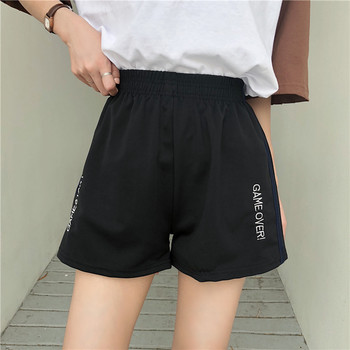 Summer vintage track shorts women vetement femme loose high waist pantalones cortos mujer wild Harajuku biker spodenki damskie 4