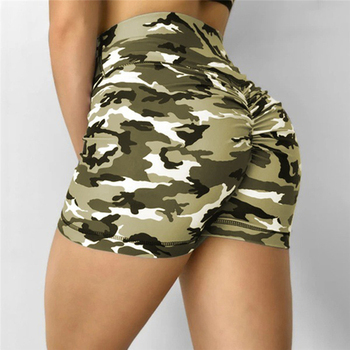 Women Shorts Ladies Summer Casual Camouflage Push Up Fitness Skinny Shorts Running Gym Stretch Sports Short Pants 2022 New 4