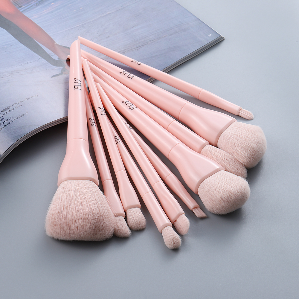 FLD Candy Makeup Brushes Set Face Foundation Powder Eye Shadow Eyebrow Highlight Kabuki Blending Brush Beauty Cosmetic Tools 1