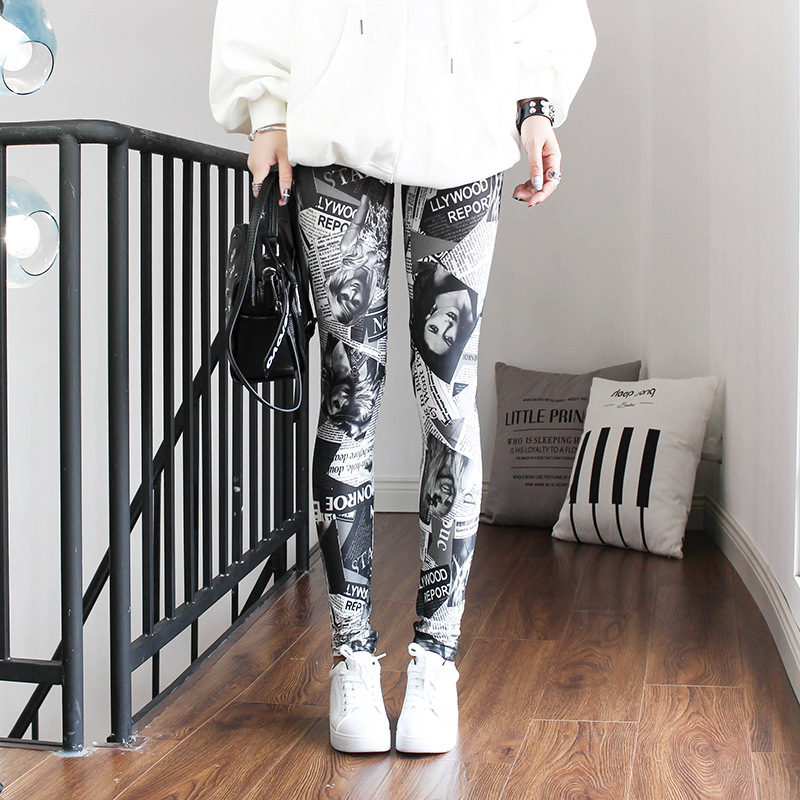 Fashion Leggings Sexy Casual Highly Elastic and Colorful Leg Warmer Fit Most Sizes Leggins Pants Trousers Woman's Leggings 4