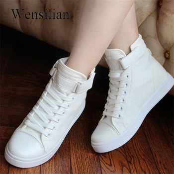 Denim Sneakers High Top Flat Shoes 1