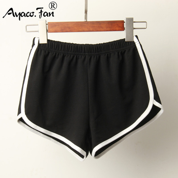 Sports Shorts Women Summer 2021 New Candy Color Anti Emptied Skinny Shorts Casual Lady Elastic Waist Beach Correndo Short Pants 4