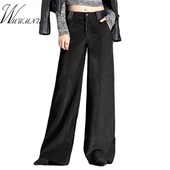 Hot Sale Velet Pants Women's Trousers With High Waist Female Loose Large Size Women Pant Big Size Women's Pleuche Trousers 1