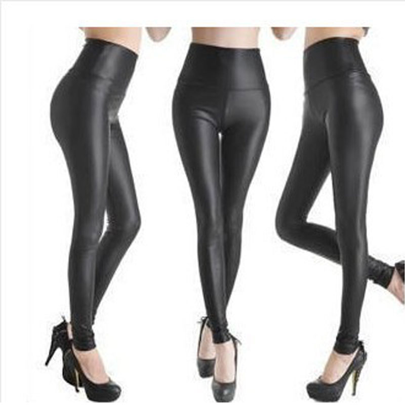 YSDNCHI Sexy Legging Punk Black Skinny Pants Fashion High Waist Stretch Push Up Leggins 1