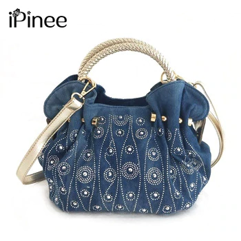 Luxury Women Demin Handbag  1