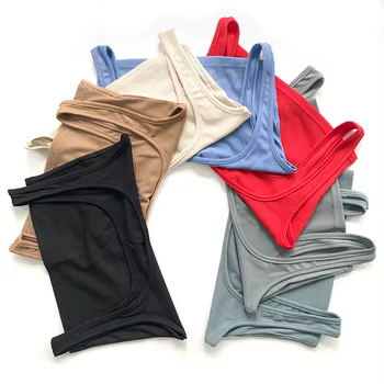 2021 High Stretch Solid Color Yoga Set Sleeveless Crop Top +Short Gym Leggings Women Tracksuit Running Sportwear 2 Piece Set 6