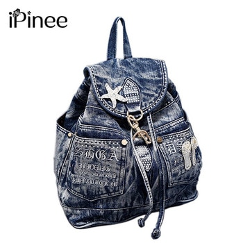 Backpack teenage Girls vintage Travel bag 1