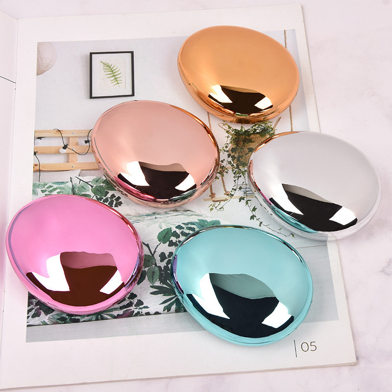 New Thin Contact Lenses Case for Glasses Colored Lenses for Eyes Glasses Case Exquisite Glossy Cobblestone Contact Lens Case 1