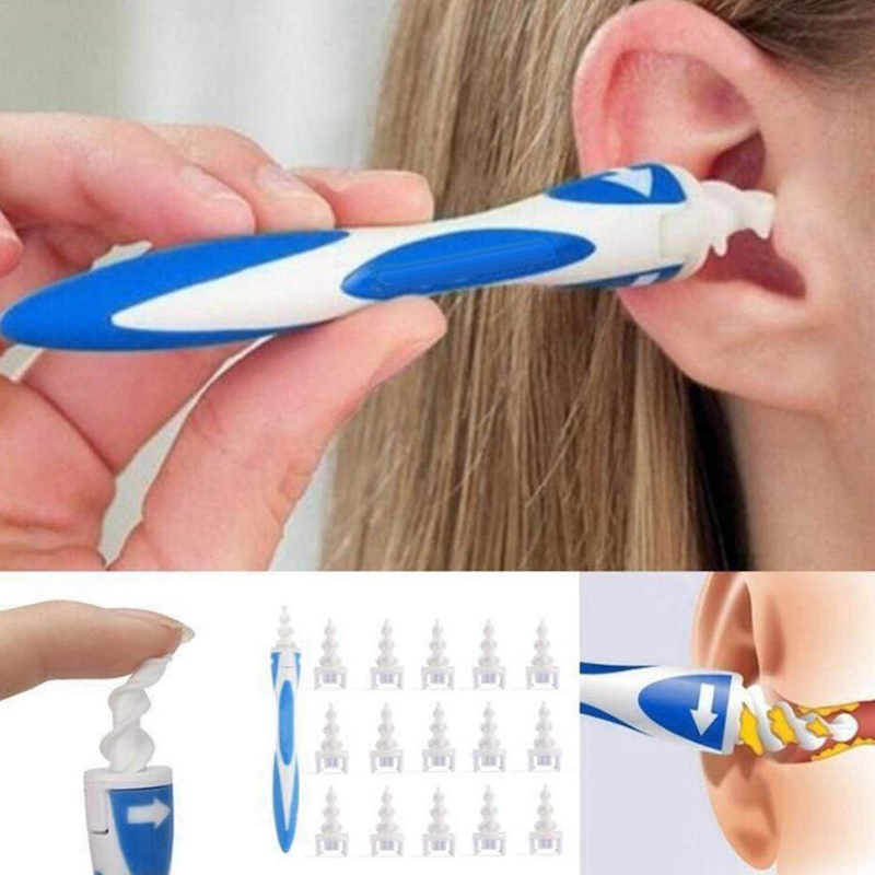 New Ear Cleaner Spiral Soft Swab Pick Tool Set Q-Grips+16pcs Ear Wax Removal Tool Remover Limpiador De Oidos Ear Cleaning Sticks 1
