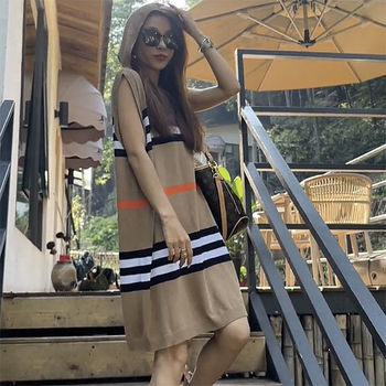 2021 New Korean Version Of The Summer Fashion Casual With A Hat Collar Loose And Comfortable Temperament Sleeveless Short Dress 4