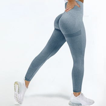 Sexy Women High Waist Leggings Female Gym Workout Legging Fashion Push Up Seamless Leggins Breathable Workout Pants 1