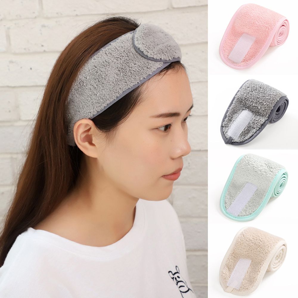 Adjustable Makeup Headband Hair Bands Wash Face Hair Holder Soft Toweling Facial Hairband Bath SPA Hair Accessories for Women 1