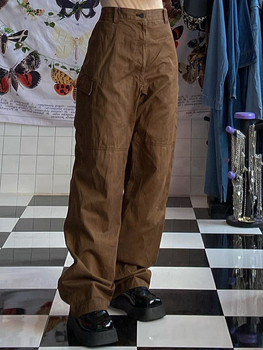 Waatfaak Loose Grey Grunge Cargo Pants Women High Waist Pockets Patchwork Streetwear Hip Hop Pants Y2K Aesthetic Baggy Boyfriend 5