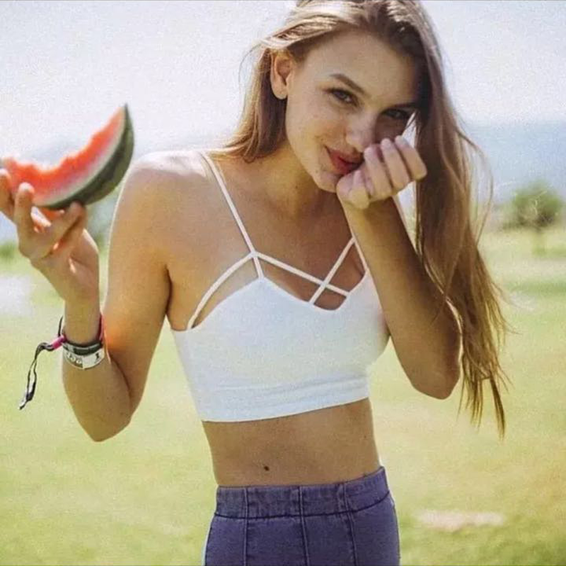 Summer Sexy Crop top Women Cotton Breast Cross Vest Tops female Short Backless Camis Girls Brief Fashion Tank Top Woman clothes 5