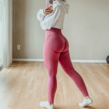 Contour Seamless Leggings Womens Butt' Lift Curves Workout Tights Yoga Pants Gym Outfits Fitness Clothing Sports Wear Pink 2