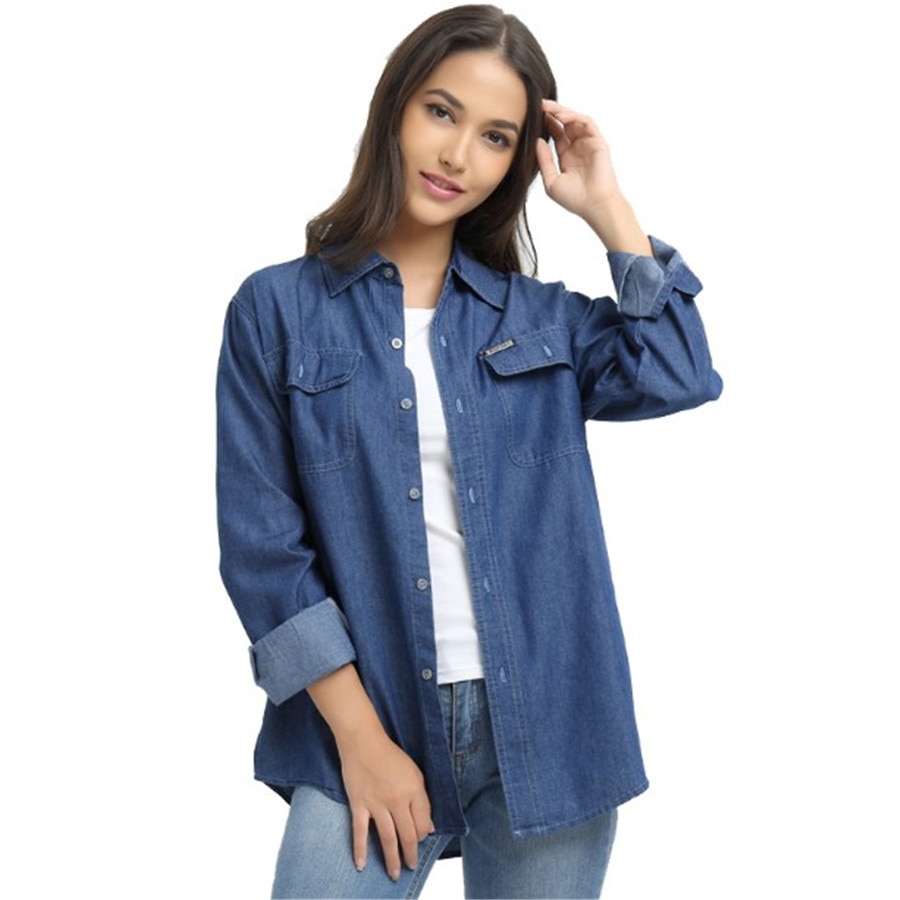 Denim shirts and blouses