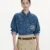 100%  cotton fashion denim shirt coat for women spring vintage blue color oversize teens jackets shrits clothing  lady tops 1