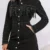 Autumn New Women's Black Long Sleeve Denim Dress Fashion Slim Waist Tassel Sexy Jeans Dress Casual Female Clothing 2