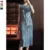 YUDX High Quality Miyake Retro Denim Series Pleated Sleeveless Women's Dress Temperament Slim Undershirt Dress 2024 Spring New 1