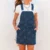 Women'S Dress Women'S Casual Denim Dress Overall Pinafore Mini Dress Spaghetti Strap Pocket Sleeveless Skirt Vestidos Para Mujer 1
