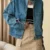 Korean Chic Stand Neck Unique Button Casual Denim Jacket Safari Style All Match Short Coat Women 2024 Spring Autumn X798 1