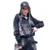 Vefadisa 2024 Spring Autumn New Design Sense Personalized Style Black Long Sleeved Top Women Loose Fitting Denim T-shirt ZXF512B 6