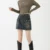 Retro Blue Wash Denim Micro Mini Skirt For Women's Fashion American Retro Cargo Style Jean Skirts Pocket Female Bottoms Y2k Hot 1