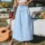 Skirts For Women Female Casual And Fashion A Line High Waist Loose Mid Length Denim Skirt Ladies Large Swing Loose Streetwear 1