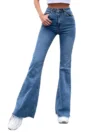 High Waist Slim Stretchy Flared Jeans 8
