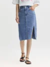 Semir Women Denim Skirt High-Waisted Medium-Length Skirt Vintage 2024 New Arrival Summer Skirt Women 1