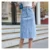 Denim A-lined Skirt Jeans High Waist Casual Knee-Length Office Lady Bodycon Skirt 2