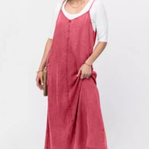 New Suspender Leisure Denim Dress